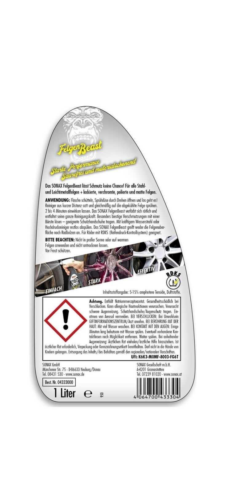 SONAX Felgenreiniger 1,0L
